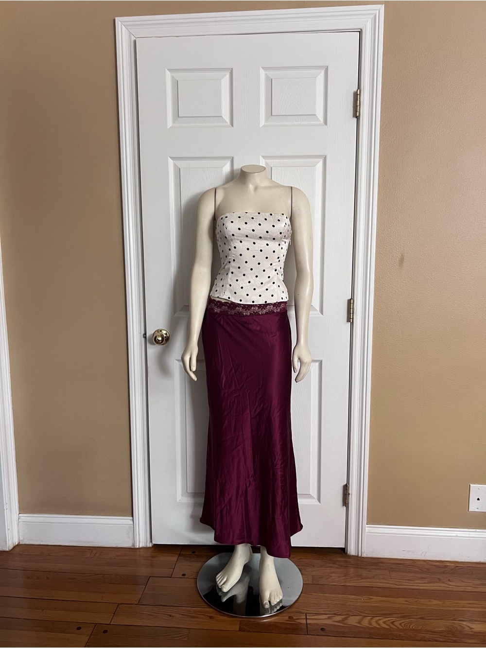 Princess Polly The Charmaine Maxi Skirt Burgundy - Picture 8 of 14